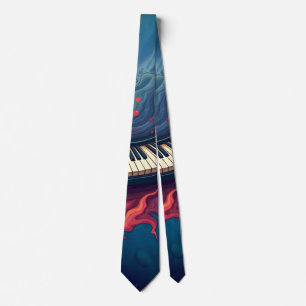 Music in motion, the curved piano. tie