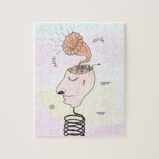 "Music in my head" Postcard Jigsaw Puzzle