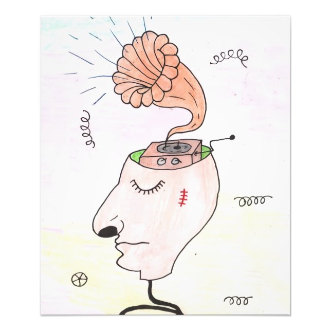 "Music in my head" Postcard Photo Print (Front)