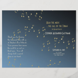 Music in the Air Bar Mitzvah Program Cover