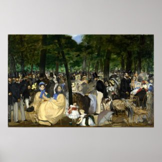 Music in the Tuileries Garden - Edouard Manet Poster