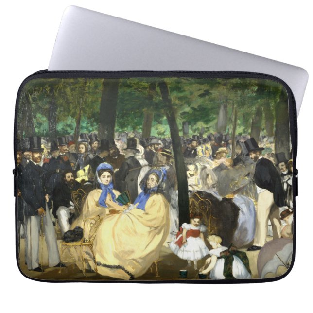 Music in the Tullerias  Edouard Manet  Laptop Sleeve (Front)