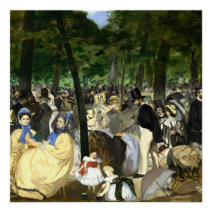 Music in the Tullerias Edouard Manet Poster