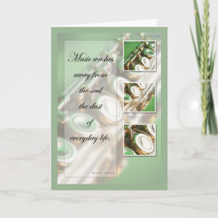 Music Inspiration Flute Card