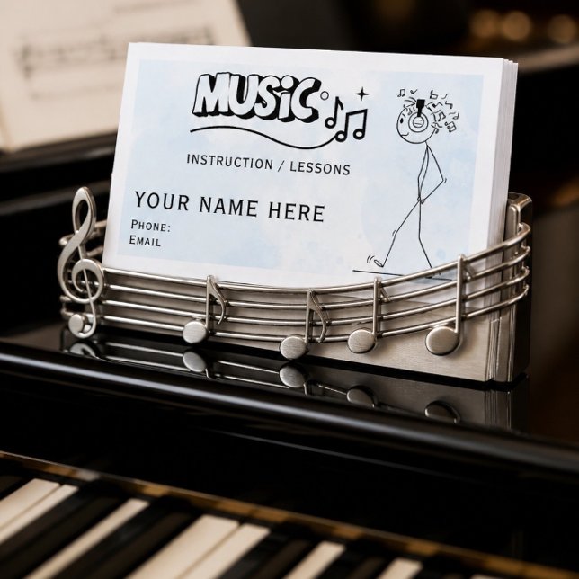 Music Instructor Business Cards (Creator Uploaded)