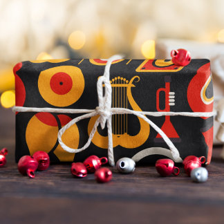 Music Instruments Art Wrapping Paper