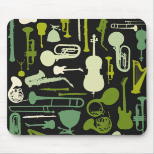 Music Instruments Mouse Pad
