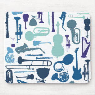 Music Instruments Mouse Pad