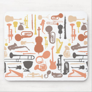 Music Instruments Mouse Pad