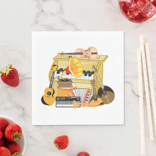 Music Instruments Napkin (Creator Uploaded)