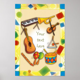 Music instruments - Poster