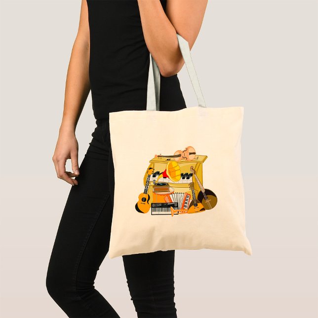 Music Instruments Tote Bag (Creator Uploaded)
