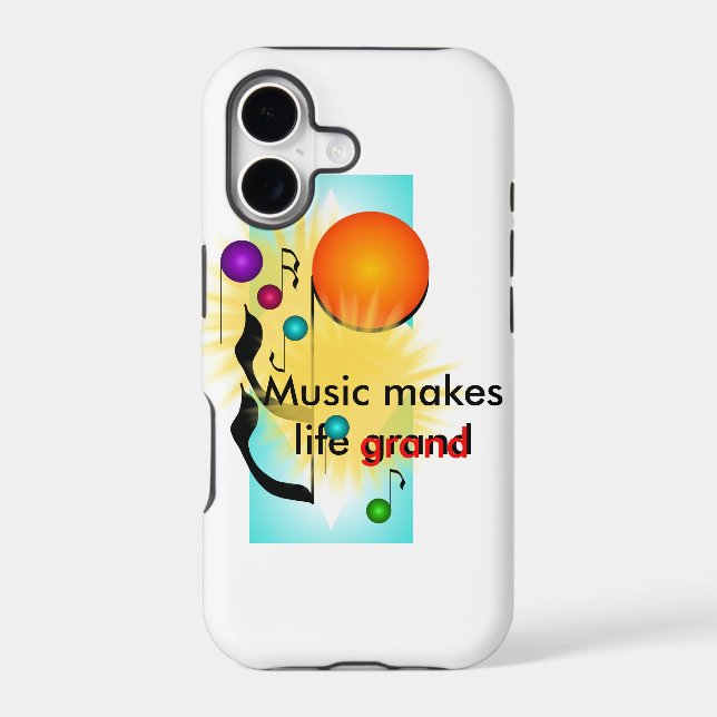 Music iPhone Musicians Gift Musical Fun (Back)