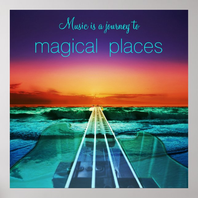 Music is a Journey to Magical Places Poster (Front)