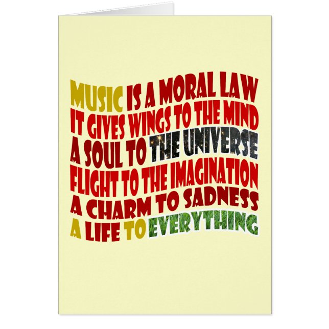 Music is a Moral Law (Front)
