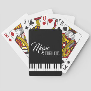 Music Is A Thing Of Beauty Playing Cards