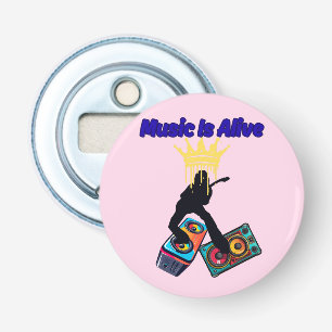Music Is Alive Bottle Opener