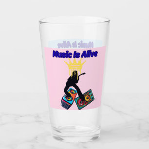 Music Is Alive Glass