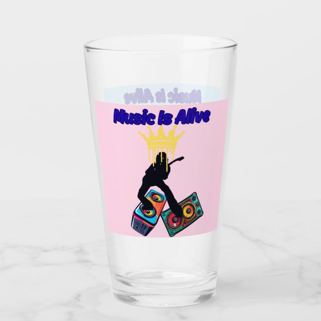 Music Is Alive Glass (Front)