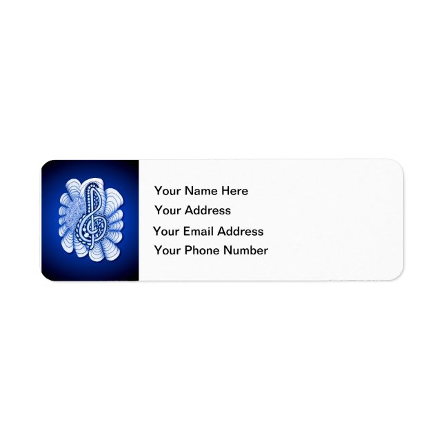 Music is Art Return Address Label (Front)