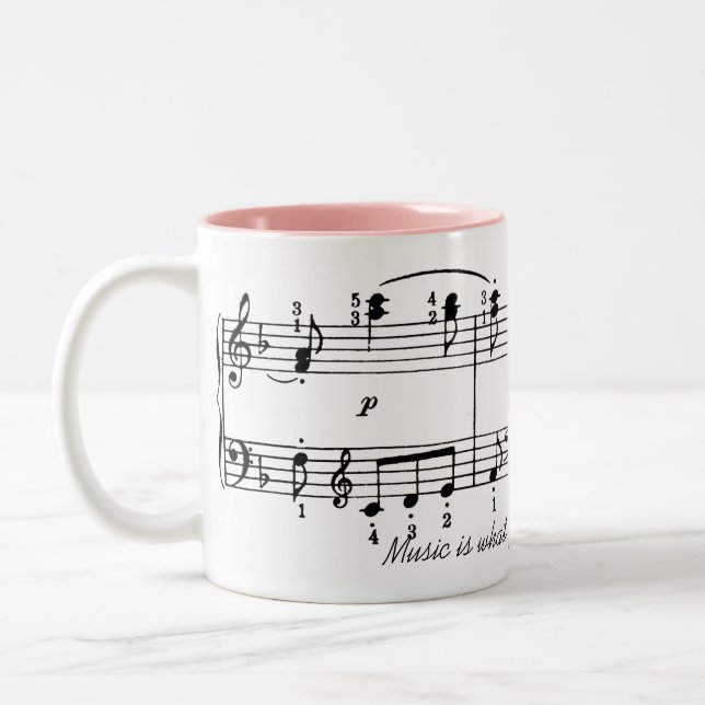 Music is Feeling Coffee Mug (Left)