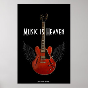 Music is Heaven 36 x 34 Poster