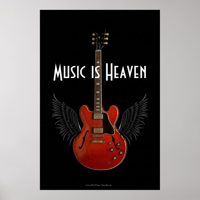 Music is Heaven 36 x 34 Poster (Front)