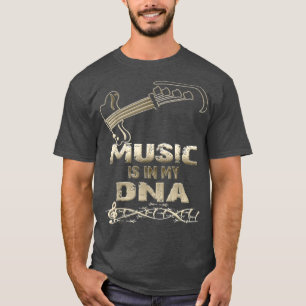 Music Is In My DNA Music Lover Bass Player  T-Shirt