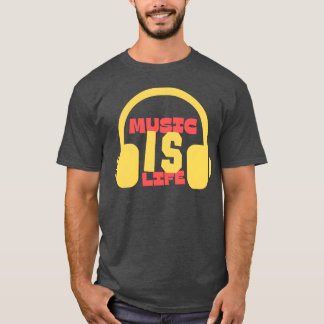 Music Is Life Funny Musical boy T-Shirt