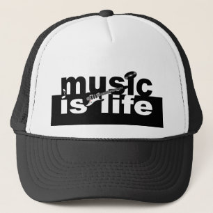 Music is Life hat - choose colour