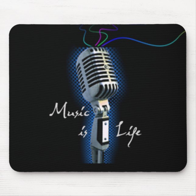 Music is Life Mouse Pad (Front)