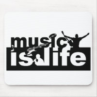 Music is life mousepad - customise!