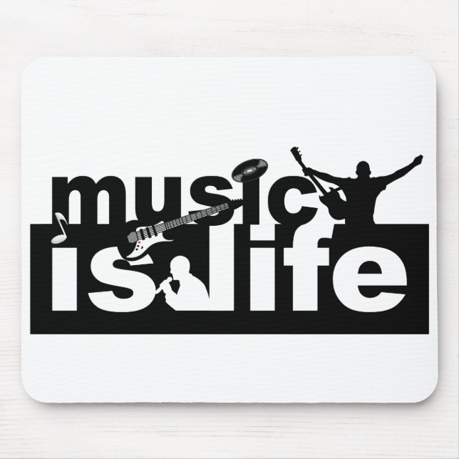 Music is life mousepad - customise! (Front)