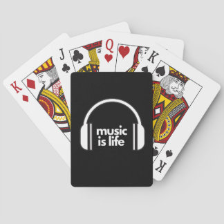 Music is Life Playing Cards