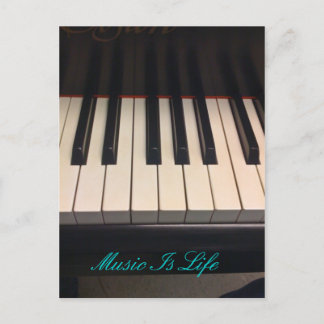 Music Is Life Postcard