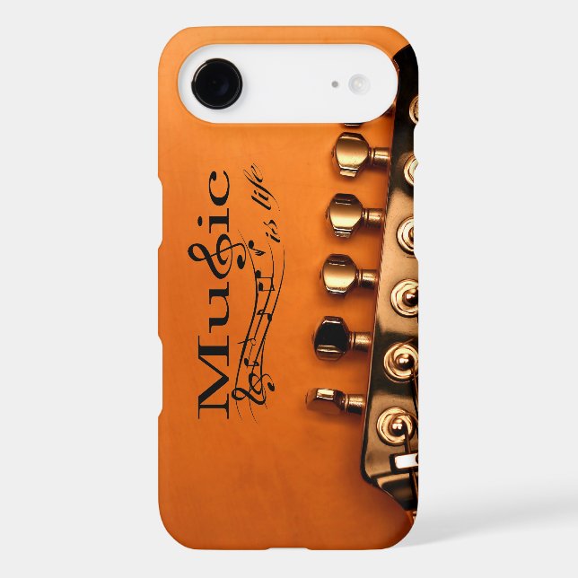 Music is Life with Guitar Machine Head Case-Mate iPhone Case (Back)