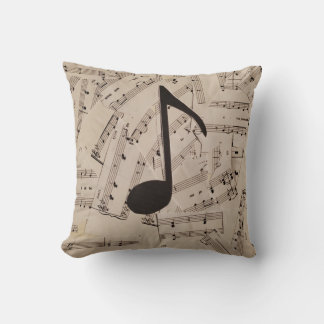 Music is My Bag Throw Pillow