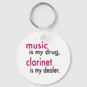 Music Is My Drug, Clarinet Is My Dealer Key Ring
