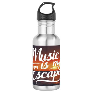 Music Is My Escape 532 Ml Water Bottle
