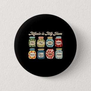 Music Is My Jam Back To School Music Teacher Speci 6 Cm Round Badge