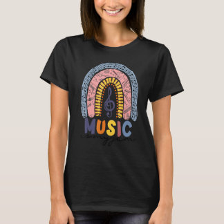 Music Is My Jam Boho Rainbowmusic Colourful Rainbo T-Shirt