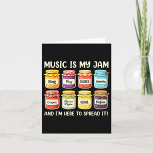 Music Is My Jam Music Lover Music Teacher Back To Card