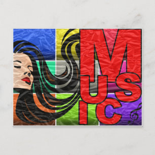 Music Is My Life Postcard