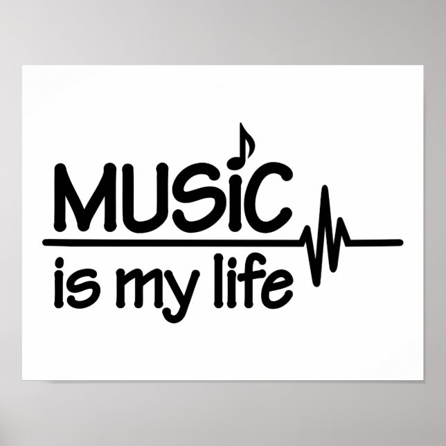 Music is my life poster (Front)