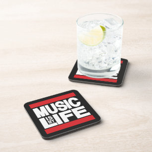 Music is my life Red Coaster