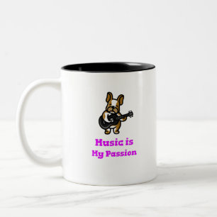 Music is My Passion Two-Tone Coffee Mug