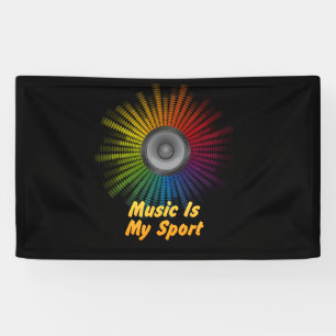 Music Is My Sport Equalizer DJ Banner