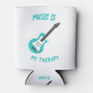 Music is My Therapy Can Cooler