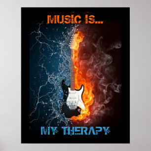 MUSIC IS MY THERAPY POSTER