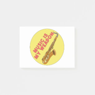Music is My Weapon Post-it Notes
